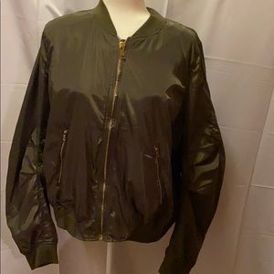Forever 21 Bomber Jacket (Olive)